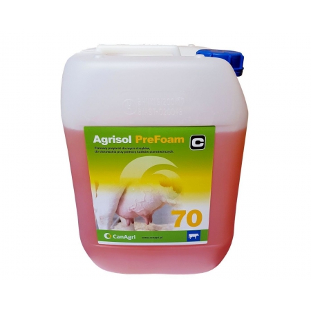 Agrisol PreFoam 70 - pianowy płyn do mycia wymion, 10 kg